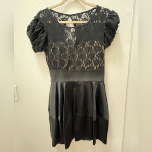 Elegant Black Lace Dress